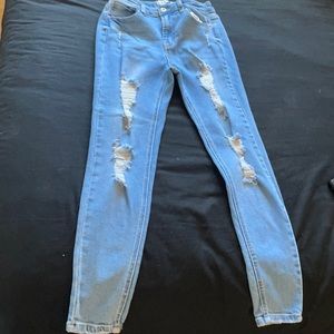 Light blue ripped jeans size 9 or 29